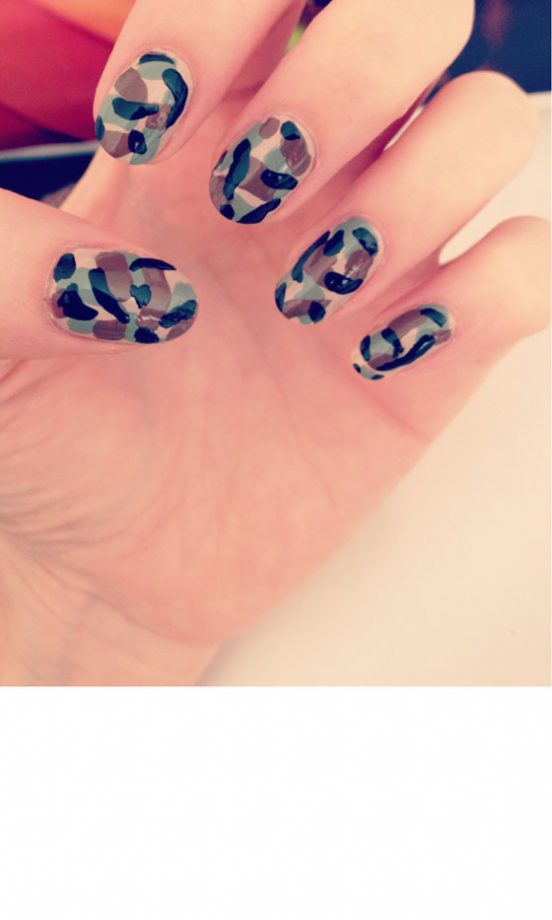 Nail Art: Camo Print