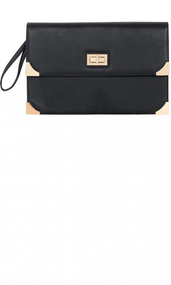 Primark AW12 Gold Tab Envelope Clutch, £8