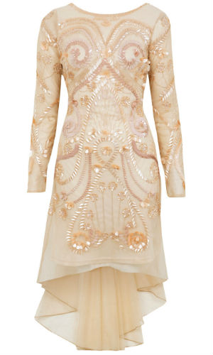 Miss Selfridge Beaded Fishtail Dress, £95
