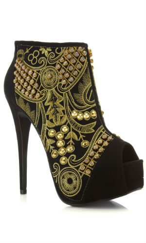 LOOK Loves: Miss Selfridge Black Baroque Boots, £85