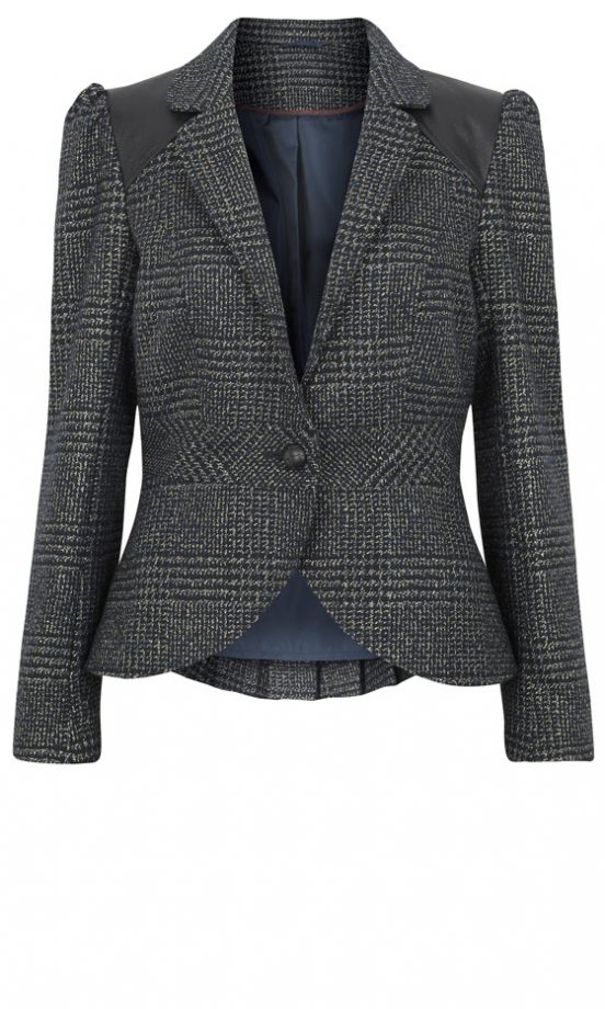 Primark AW12 PU Shoulder Navy Speck Jacket £25