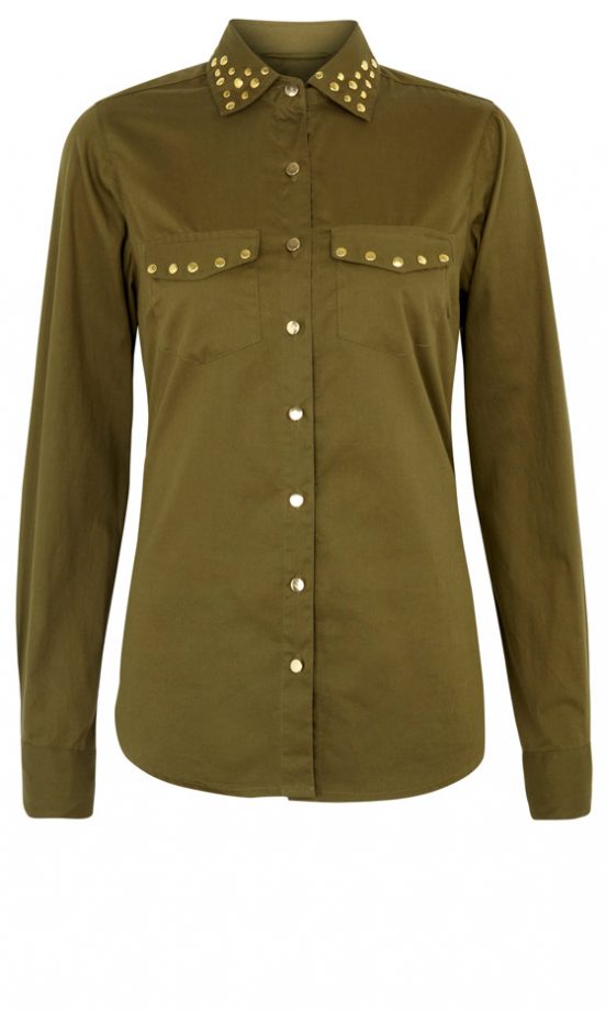 Primark AW12 Studded Khaki Shirt, £12