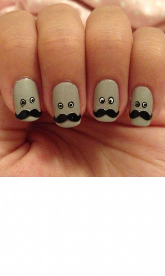 Nail Art: Movember Hommage