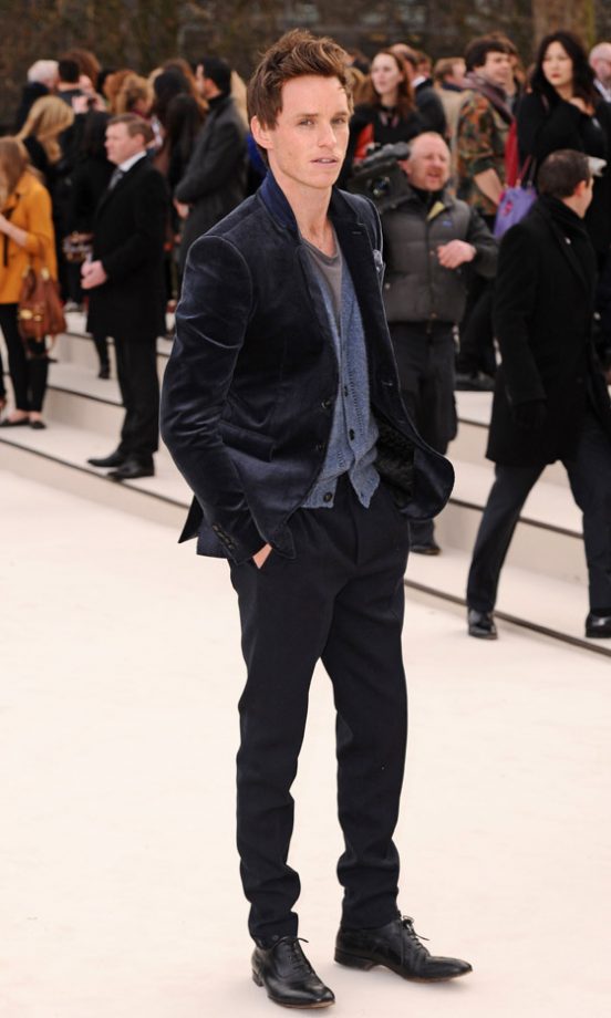 Eddie Redmayne At The Burberry Prorsum AW12 Show At London Fashion Week, 2012