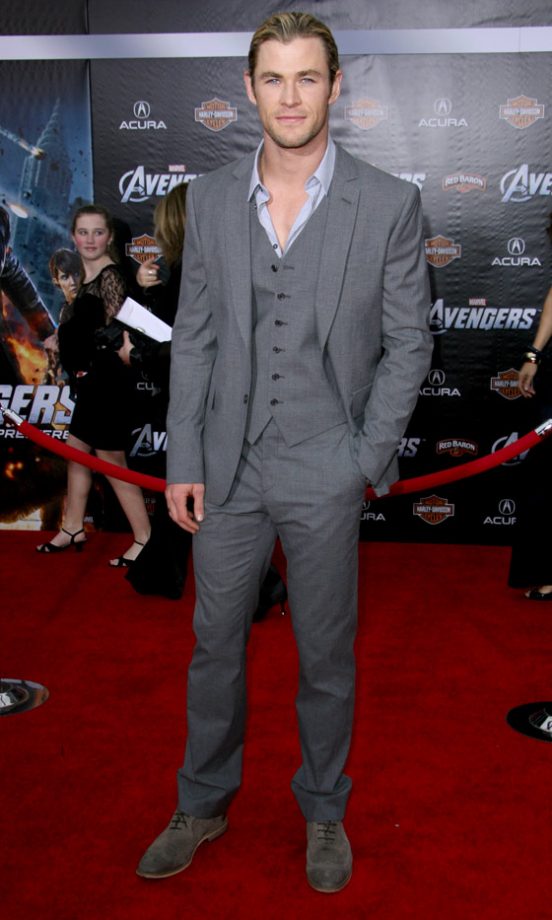 Chris Hemsworth At The Avengers Film Premiere, 2012