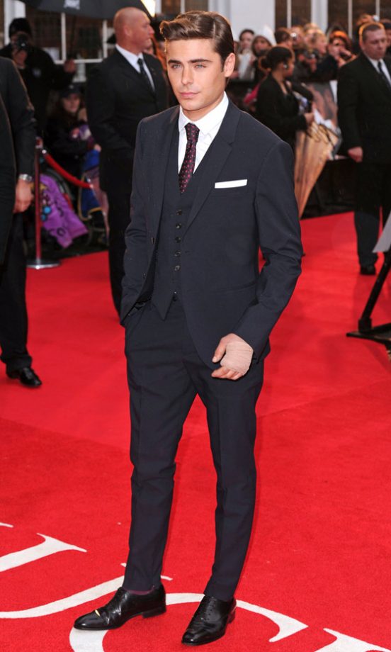Zac Efron At The Lucky One Film Premiere In London, 2012