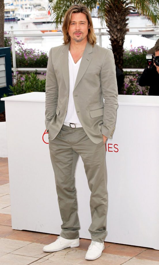 Brad Pitt At The Killing Them Softly Photocall At Cannes Film Festival, 2012