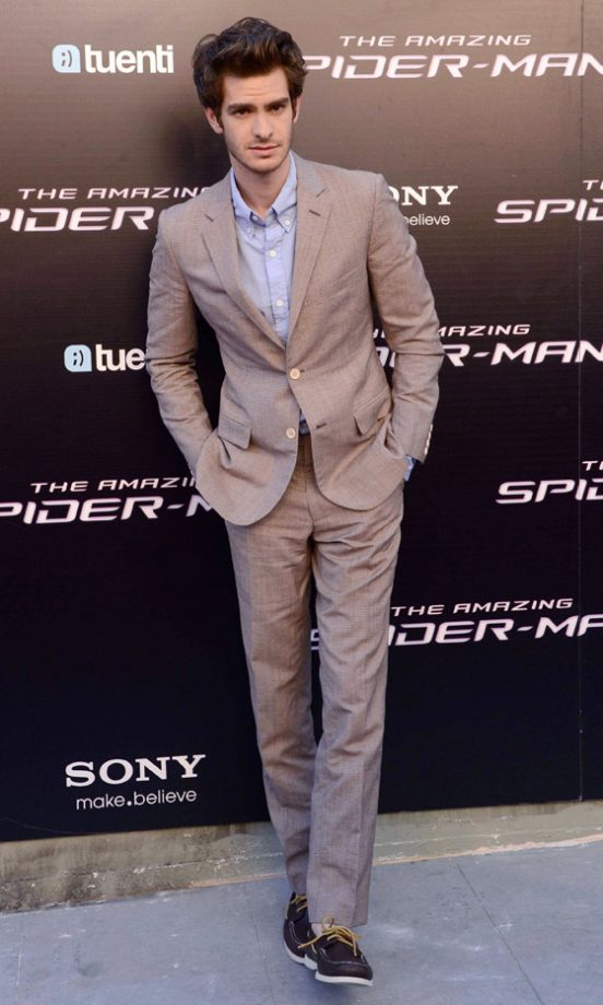 Andrew Gardfield At The Amazing Spiderman Premiere In Madrid, 2012