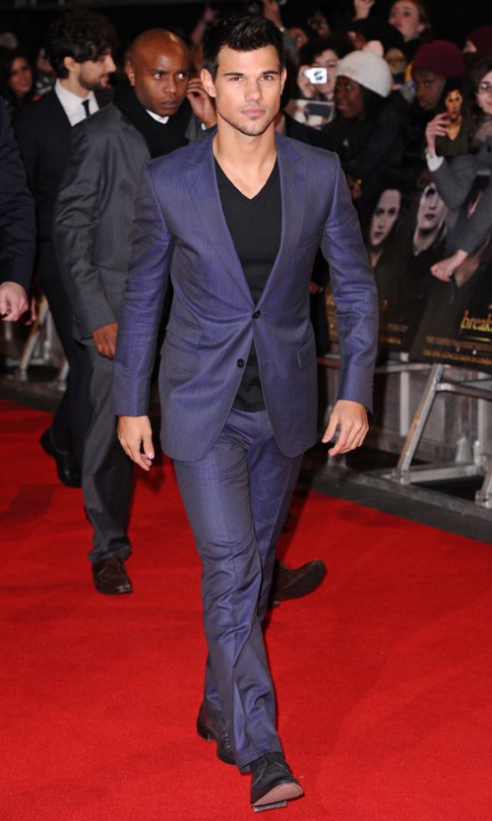 Taylor Lautner At The Twilight Breaking Dawn: Part Two Premiere, 2012