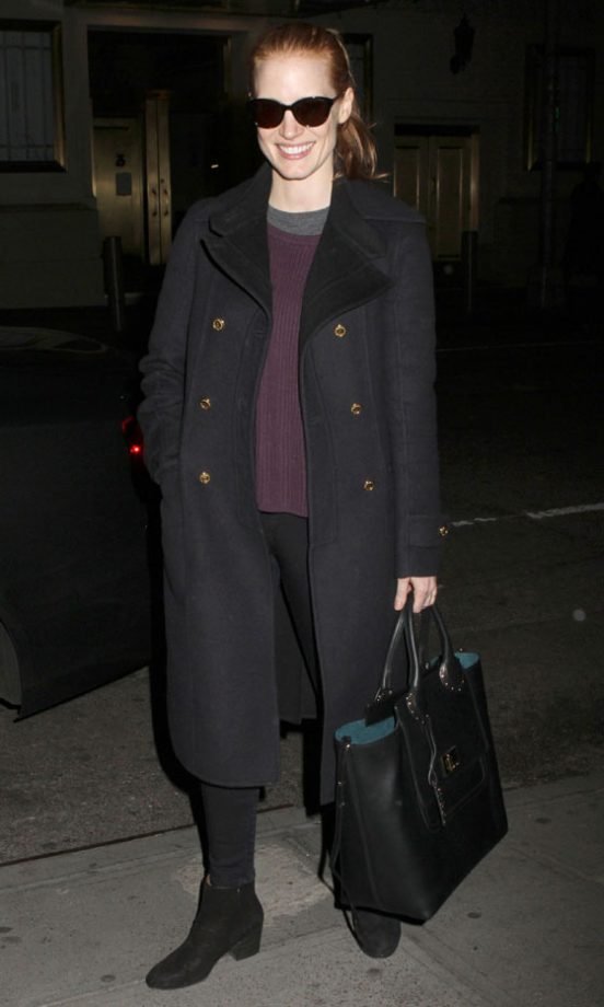 Jessica Chastain Out In New York, 2012