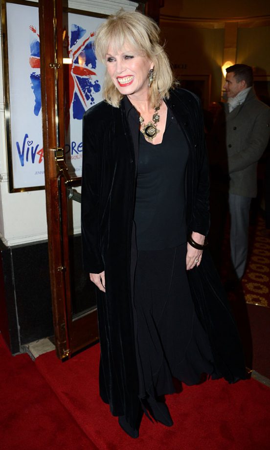 Joanna Lumley At The Spice Girls Viva Forever Press Night, 2012