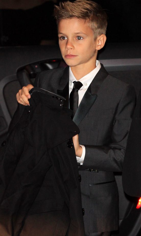 Romeo Beckham At The Spice Girls Viva Forever Press Night, 2012