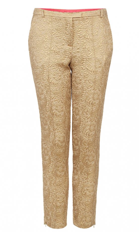 Topshop Gold Trousers, £50