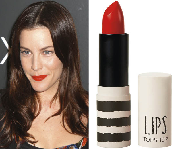 Liv Tyler shows off her statement red lips!