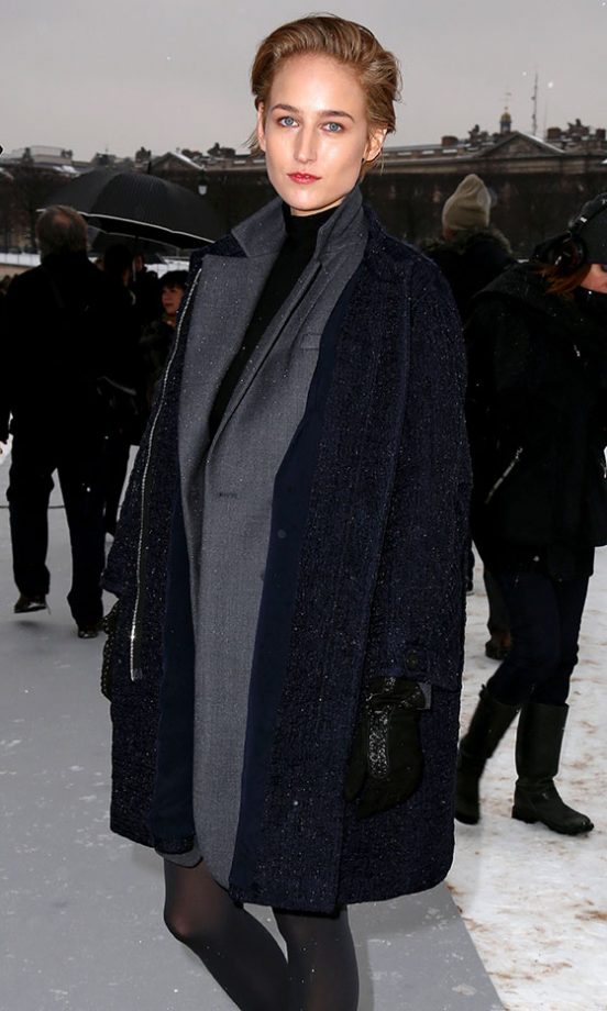 Leelee Sobieksi At The Christian Dior SS13 Show At Paris Haute Couture Fashion Week, 2013