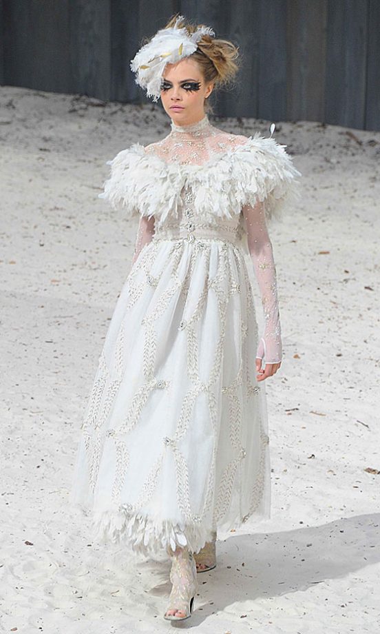 Cara Delevingne At The Chanel SS13 Show At Paris Haute Couture Fashion Week, 2013