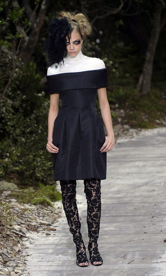 Cara Delevingne At The Chanel SS13 Show At Paris Haute Couture Fashion Week, 2013