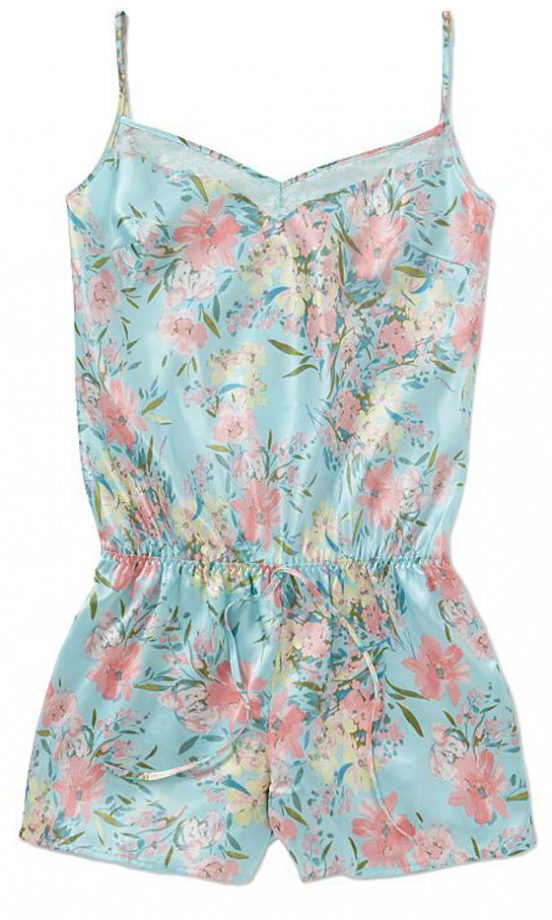 George At Asda Floral Silk Playsuit, £8