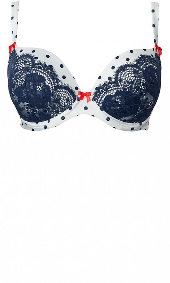 Kelly Brook For New Look Polka Dot Bra, £14.99