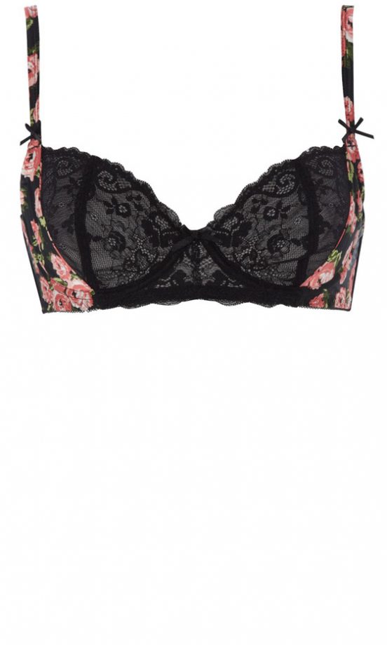 Matalan Floral And Lace Bra, £7