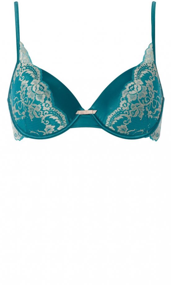 Matalan Turquoise Lace Bra, £8