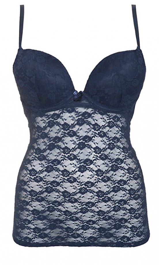 New Look Navy Lace Cami, £12.99