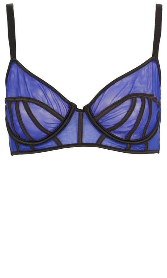 Topshop Blue Mesh Bralet, £20