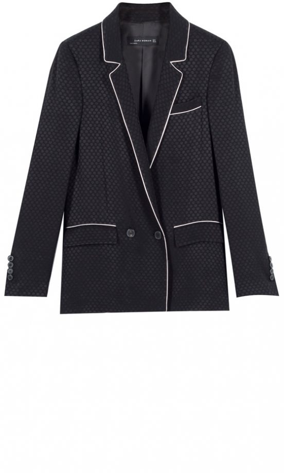 Zara SS13 Black Detailed Jacket