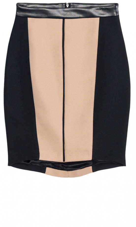 Zara SS13 Peach And Black Skirt