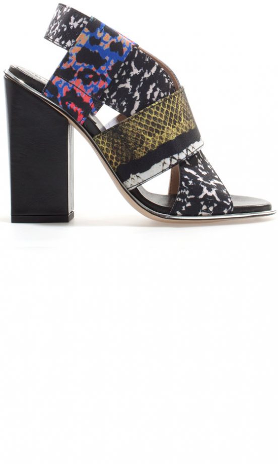 Zara SS13 Print Strapped Heels