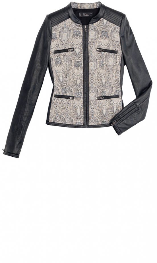 Zara SS13 Printed Biker Jacket
