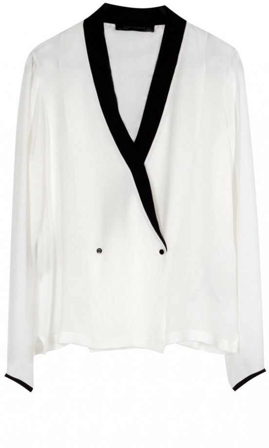 Zara SS13 White Blouse