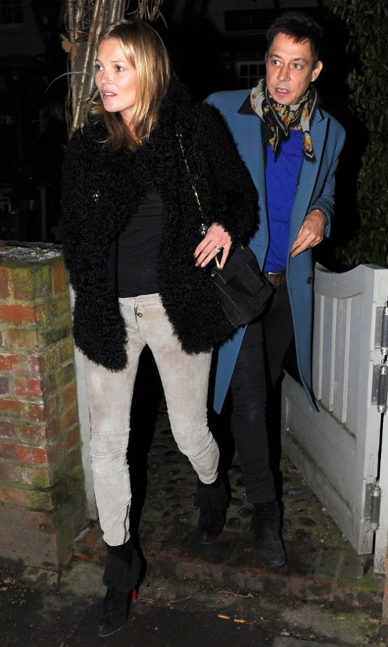 Kate Moss And Jamie Hince Out In London, 2013