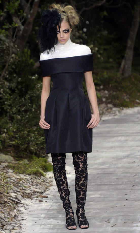 Cara Delevingne At The Chanel Show At Paris Haute Couture Fashion Week, 2013