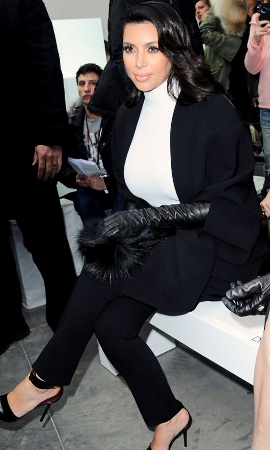 Kim Kardashian At The Stephane Rolland SS13 Show At Paris Haute Couture Week, 2013
