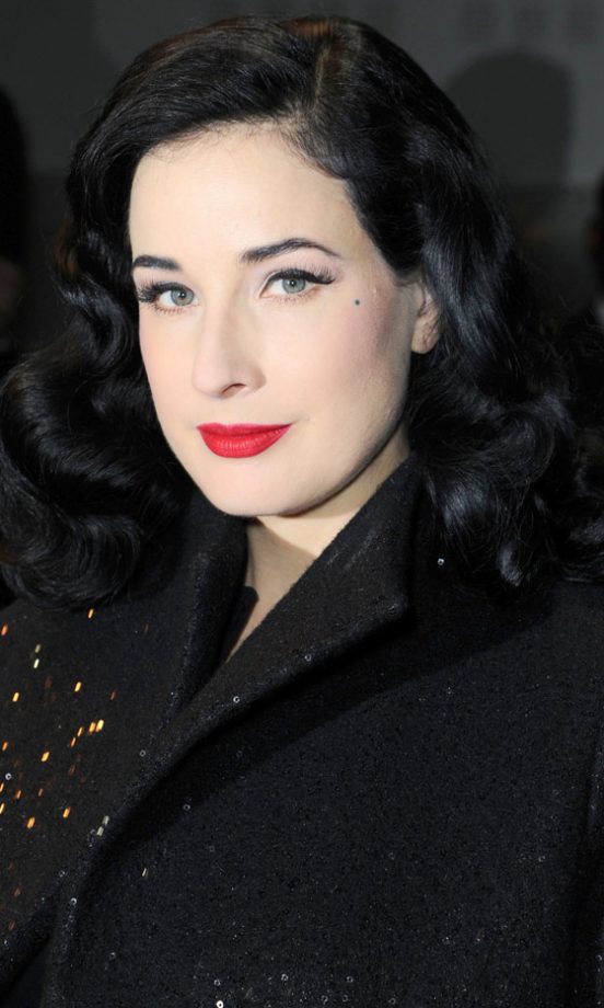 Dita Von Teese At The Elie Saab SS13 Show At Paris Haute Couture Fashion Week, 2013