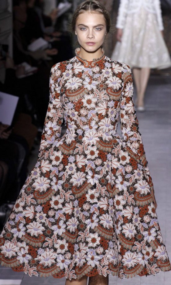Cara Delevingne At The Valentino SS13 Show At Paris Haute Couture Fashion Week, 2013
