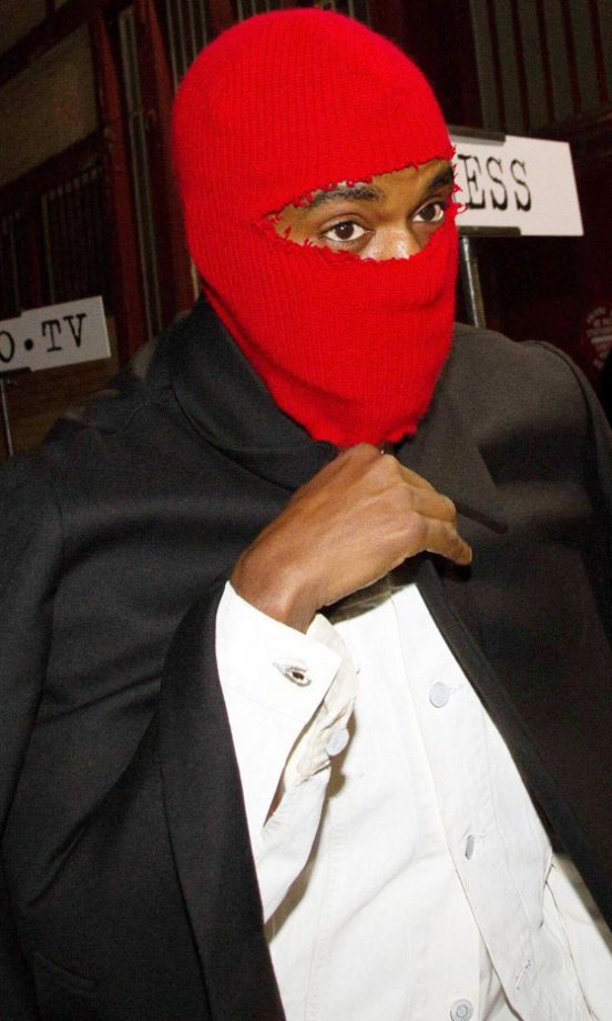 Kanye West At The Maison Martin Margiela SS13 Show At Paris Haute Couture Week, 2013
