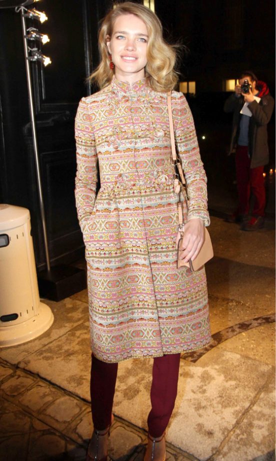Natalia Vodianova At The Valentino SS13 Show At Paris Haute Couture Fashion Week, 2013