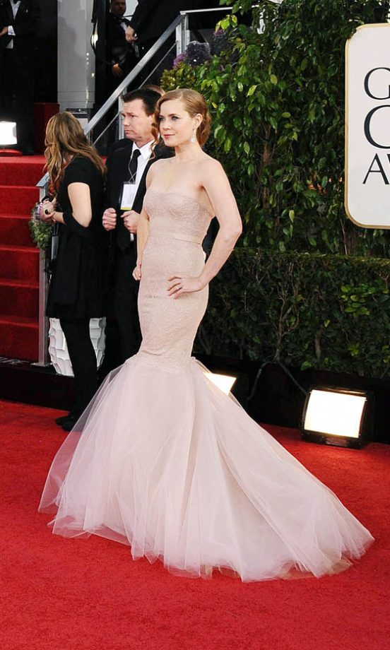 Amy Adams In Marchesa At The Golden Globes 2013