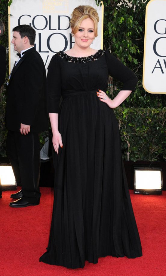 Adele In Burberry At The Golden Globes 2013