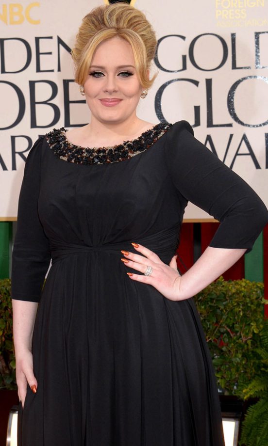 Adele In Burberry At The Golden Globes 2013