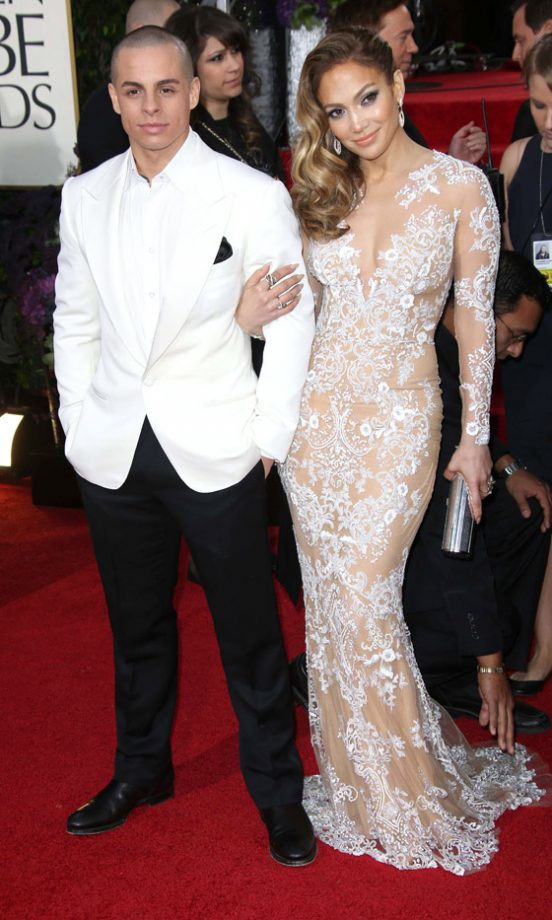 Jennifer Lopez And Casper Smart At The Golden Globes 2013