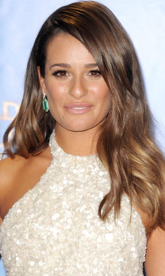 Lea Michele At The Golden Globes 2013