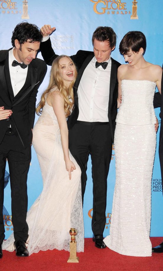The Cast Of Les Mis At The Golden Globes 2013