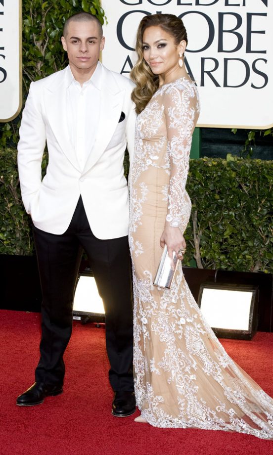 Jennifer Lopez And Casper Smart At The Golden Globes 2013