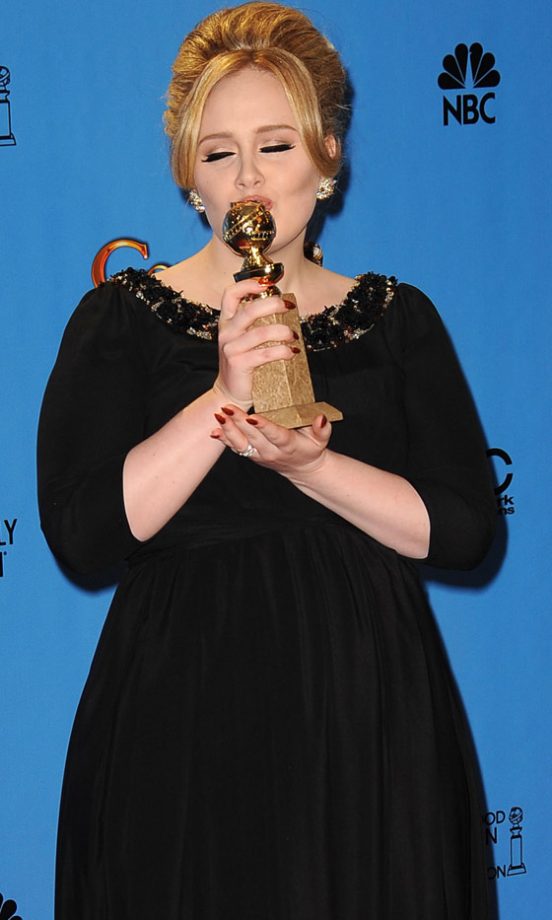 Adele In Burberry At The Golden Globes 2013
