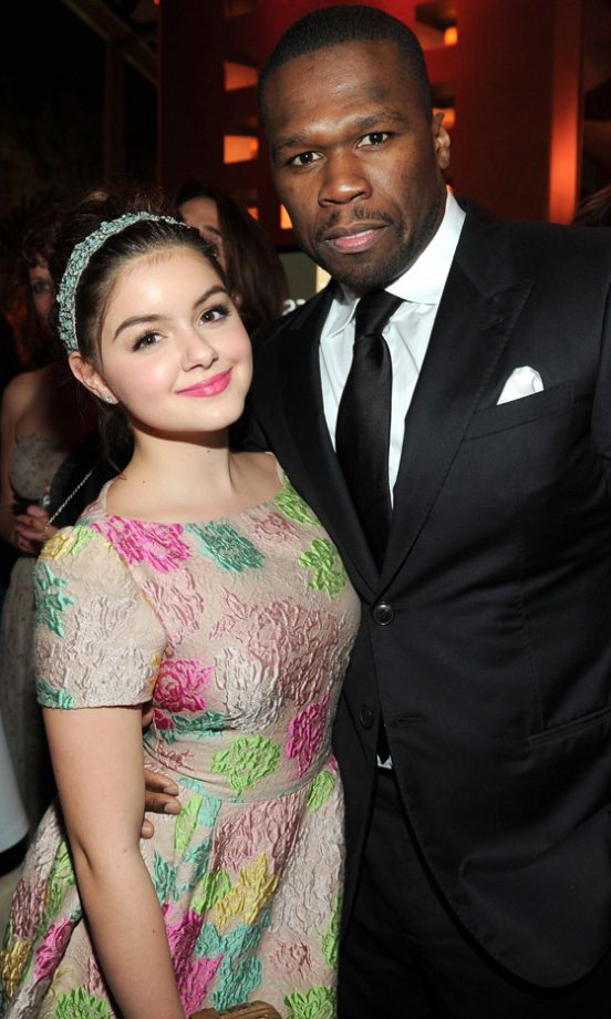 Ariel Winter With 50 Cent At The Golden Globes FOX Party, 2013