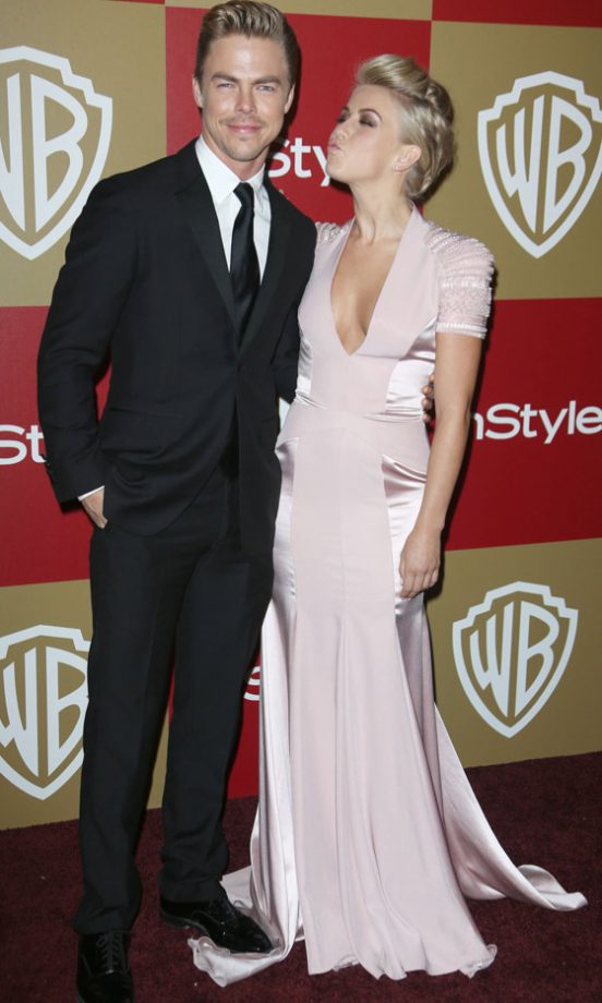 Derek Hough And Julianne Hough At The Golden Globes InStyle And Warner Bros Party, 2013