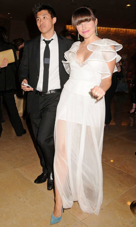 Sophia Bush Leaving A Golden Globes Party 2013